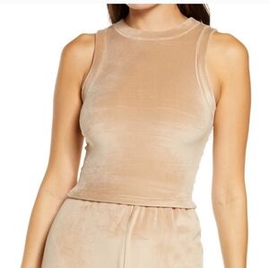 Skims Velour Crew Neck Tank NWT
